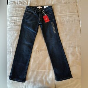 Lucky Brand Women's Dark Blue Sweet Mid Rise Straight Advanced Stretch Jeans
